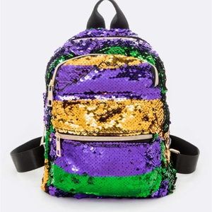 Small Mardi Gras Sequin Backpack